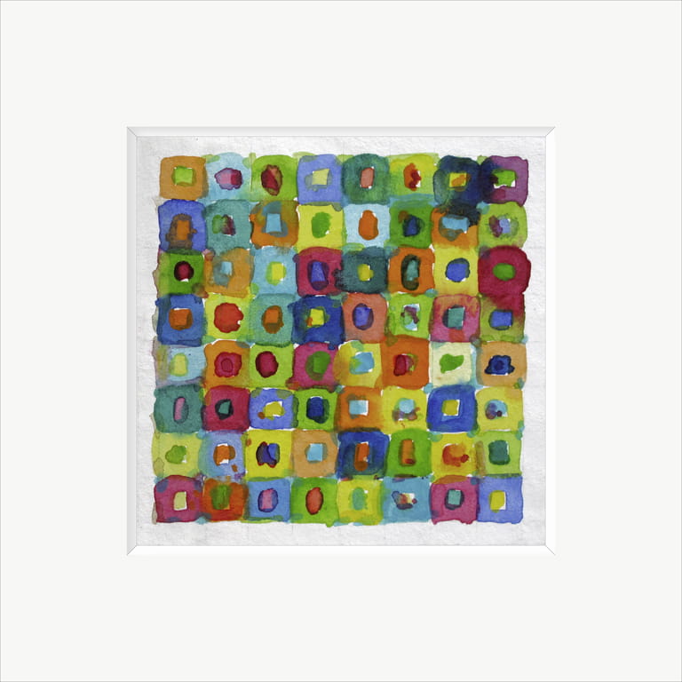 Colour Cubes – Aquarell/Papier