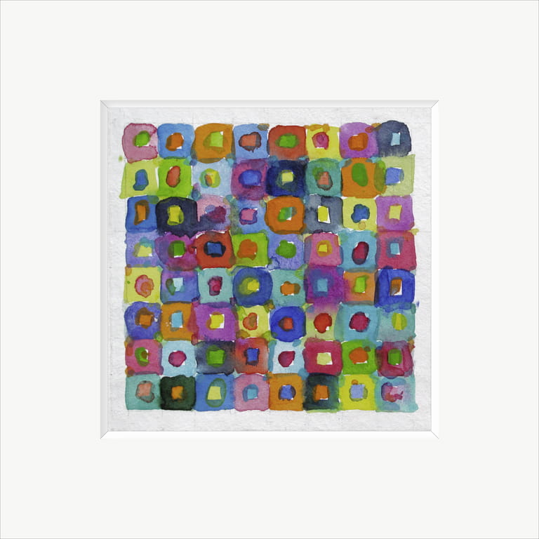 Colour Cubes – Aquarell/Papier