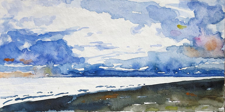 Mittelmeer – Aquarell auf Papier