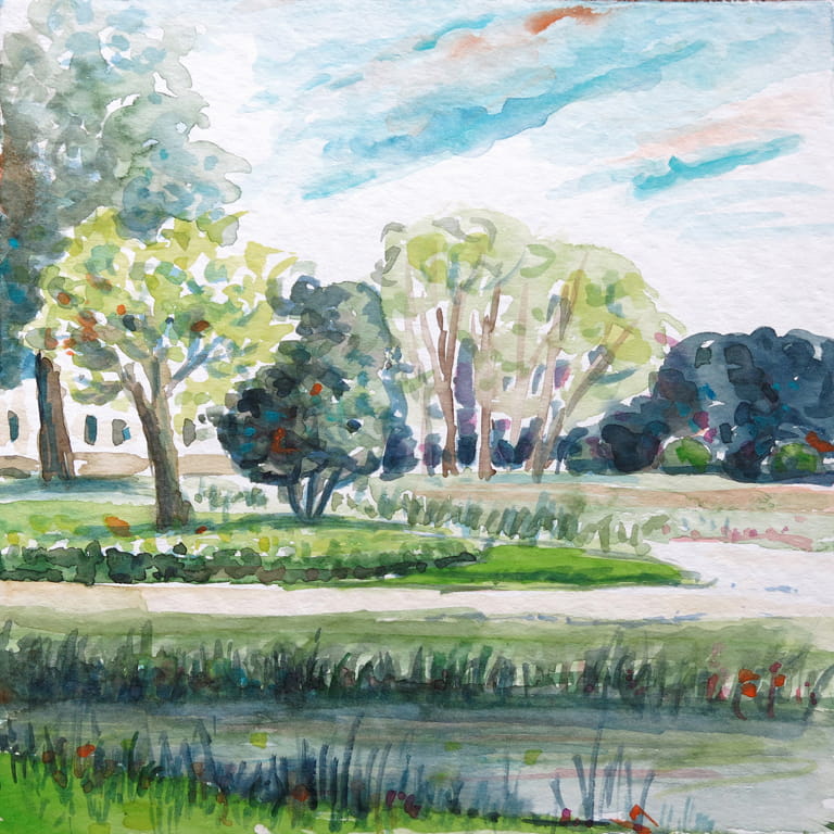 Sanssouci Park – Aquarell auf Papier
