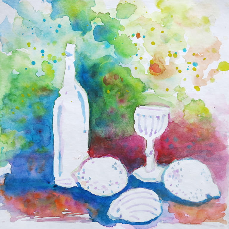 Stilleben – Aquarell auf Papier