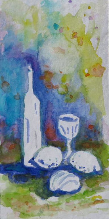 Stilleben – Aquarell auf Papier