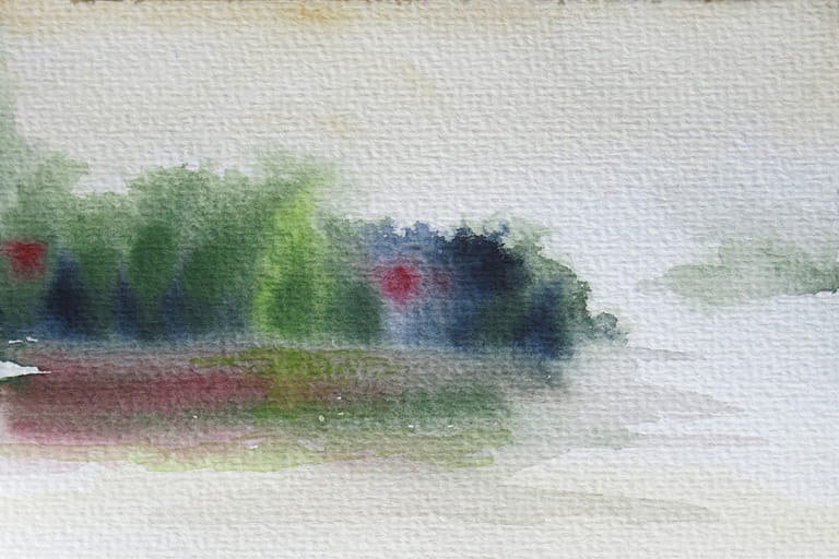 See – Aquarell auf Papier